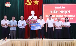 Hà Tĩnh: Quỹ Cứu trợ tỉnh tiếp nhận 3 tỷ đồng khắc phục hậu quả bão số 10 